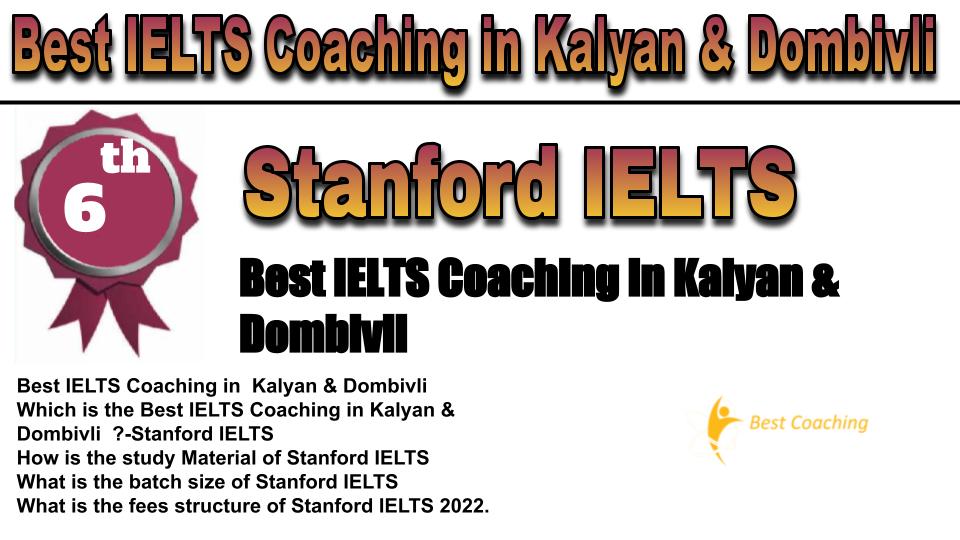 RANK 6 Best IELTS Coaching in Kalyan & Dombivli.