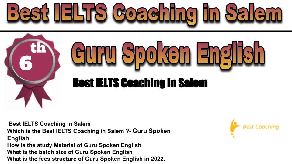 RANK 6 Best IELTS Coaching in Salem
