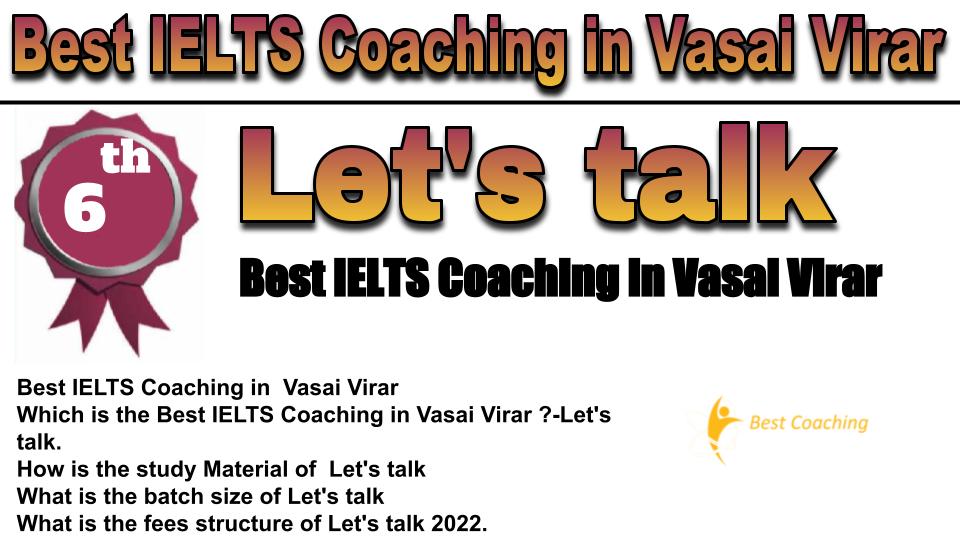 RANK 6 Best IELTS Coaching in Vasai Virar