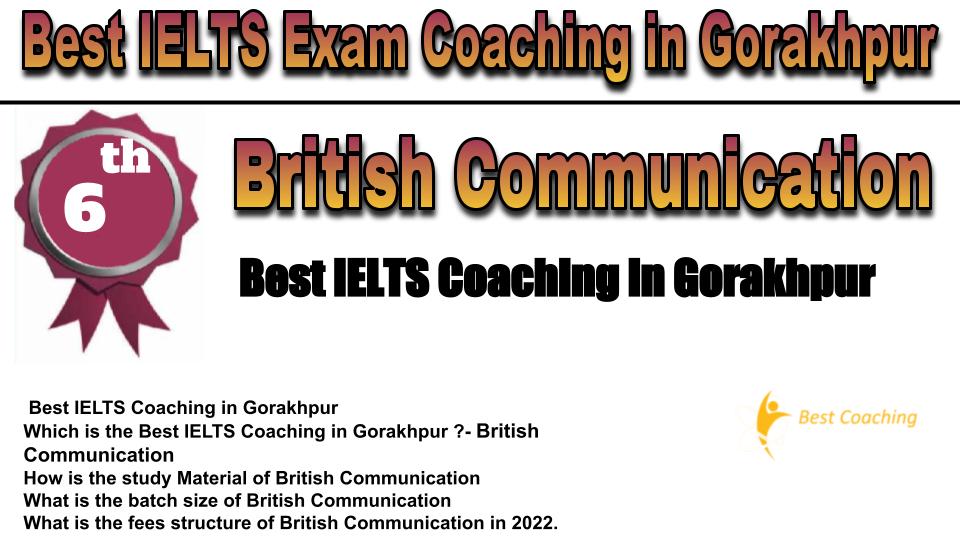 RANK 6 Best IELTS Exam Coaching in Gorakhpur