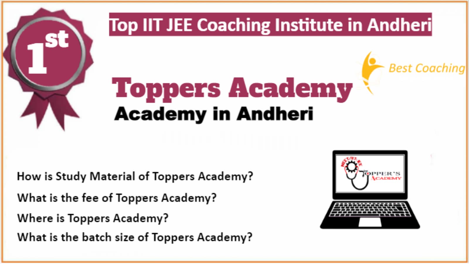 Rank 1 Best IIT JEE Coaching in Andheri