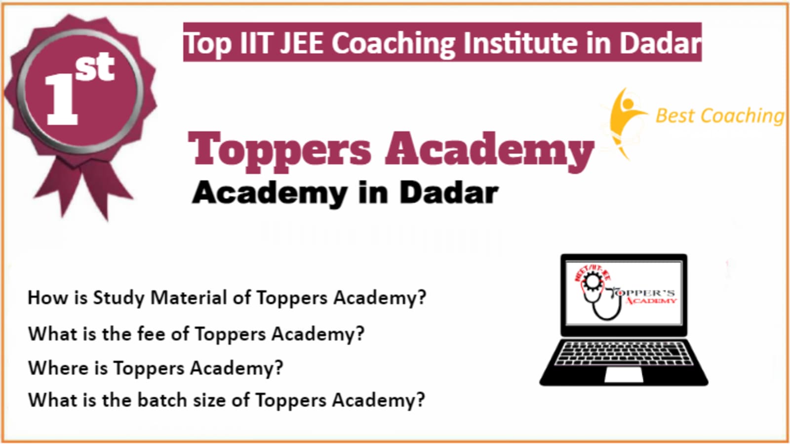 Rank 1 Best IIT JEE Coaching in Dadar