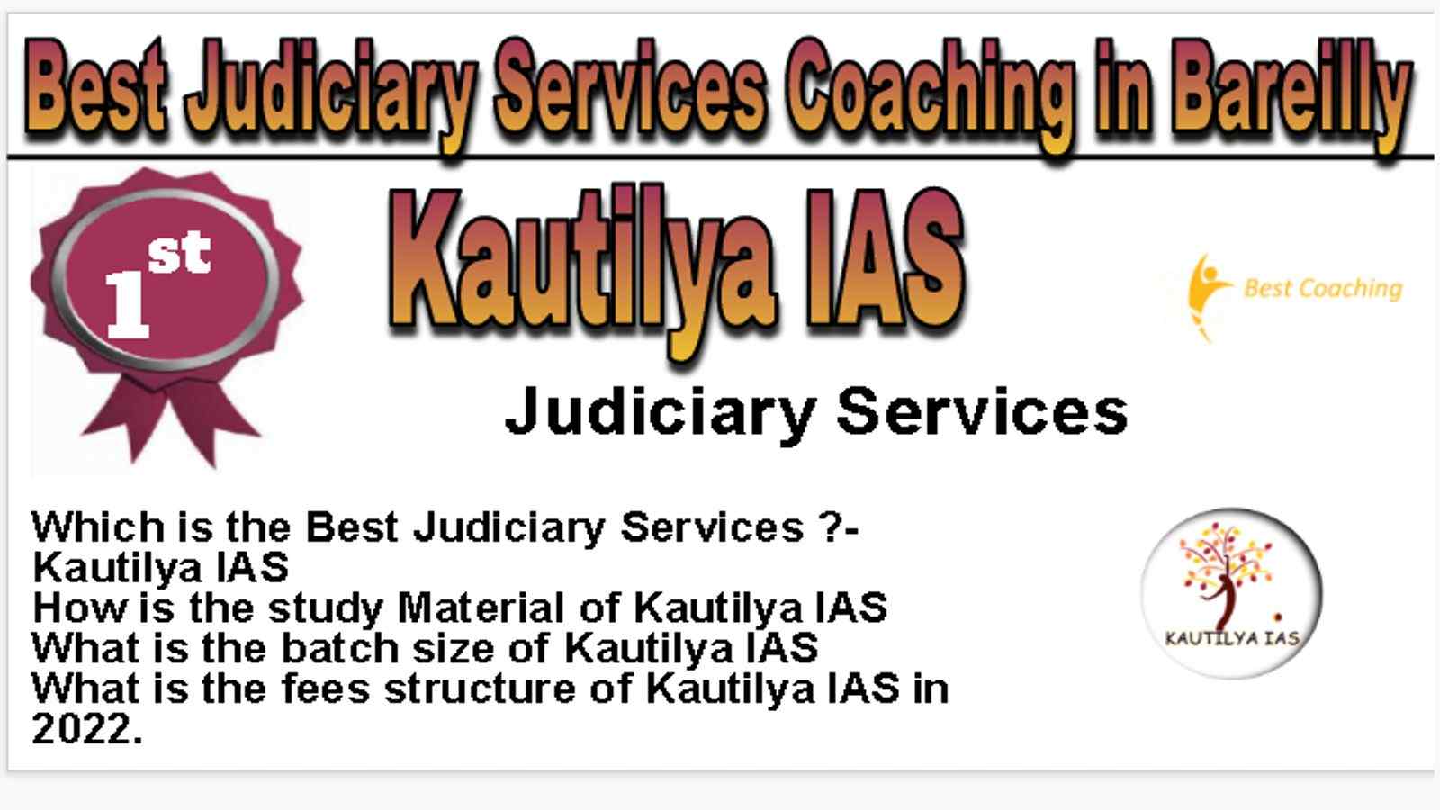 Rank 1 Best Judiciary Services Coaching in Bareilly