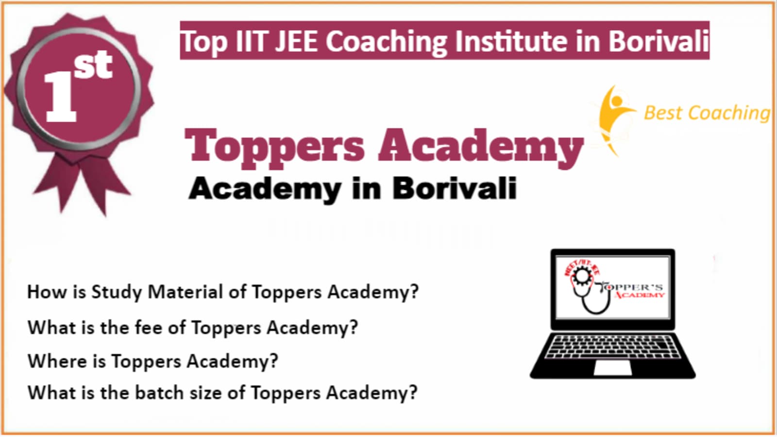 Rank 1 Top IIT JEE Coaching in Borivali
