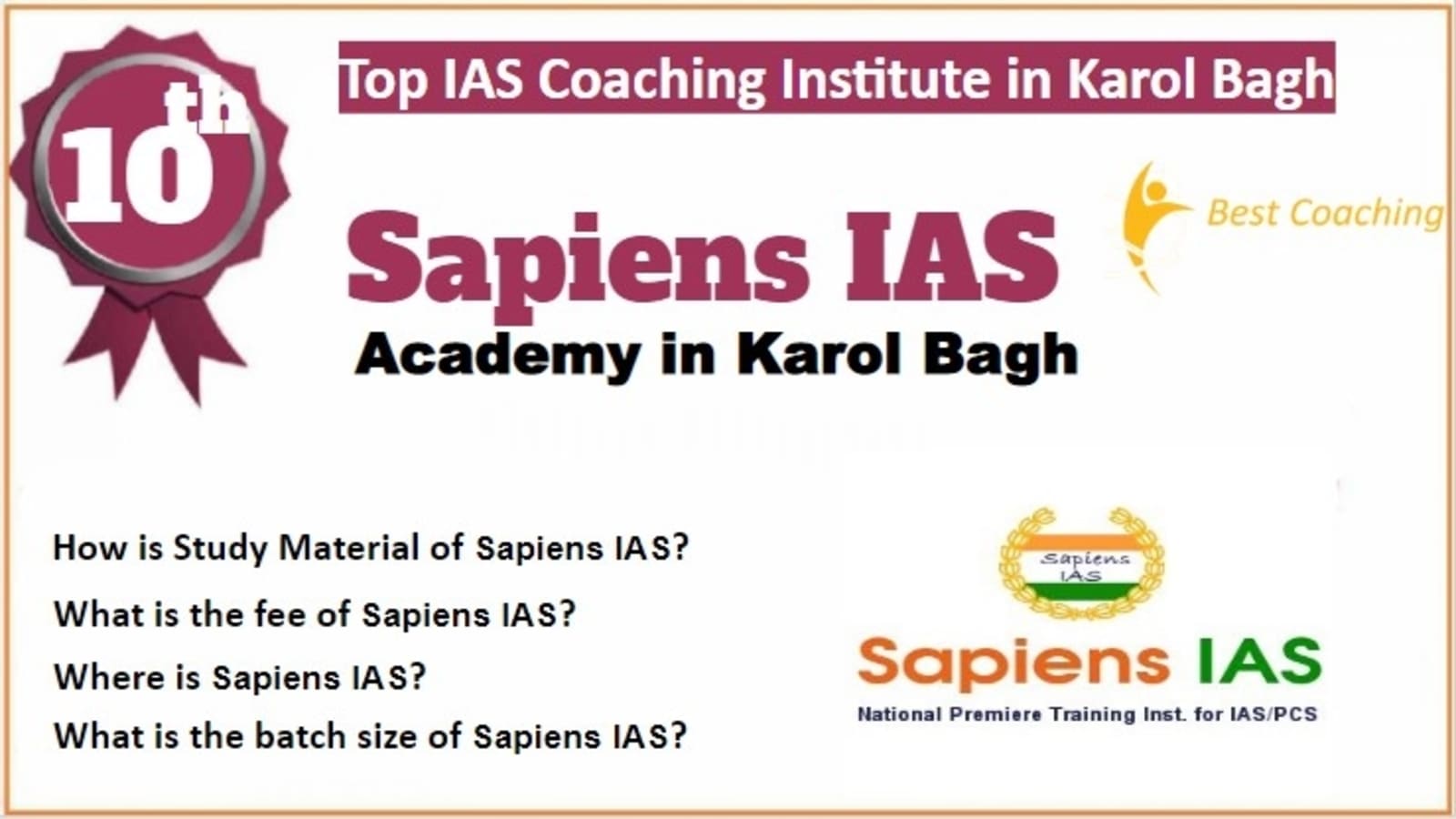 Rank 10 Best IAS Coaching in Karol Bagh