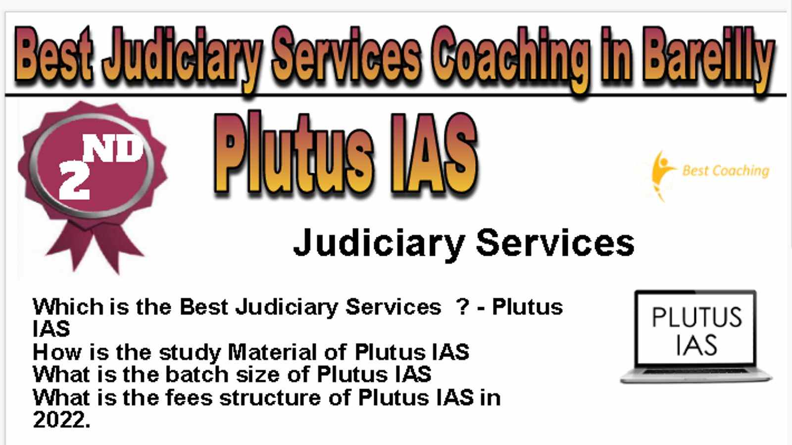 Rank 2 Best Judiciary Services Coaching in Bareilly