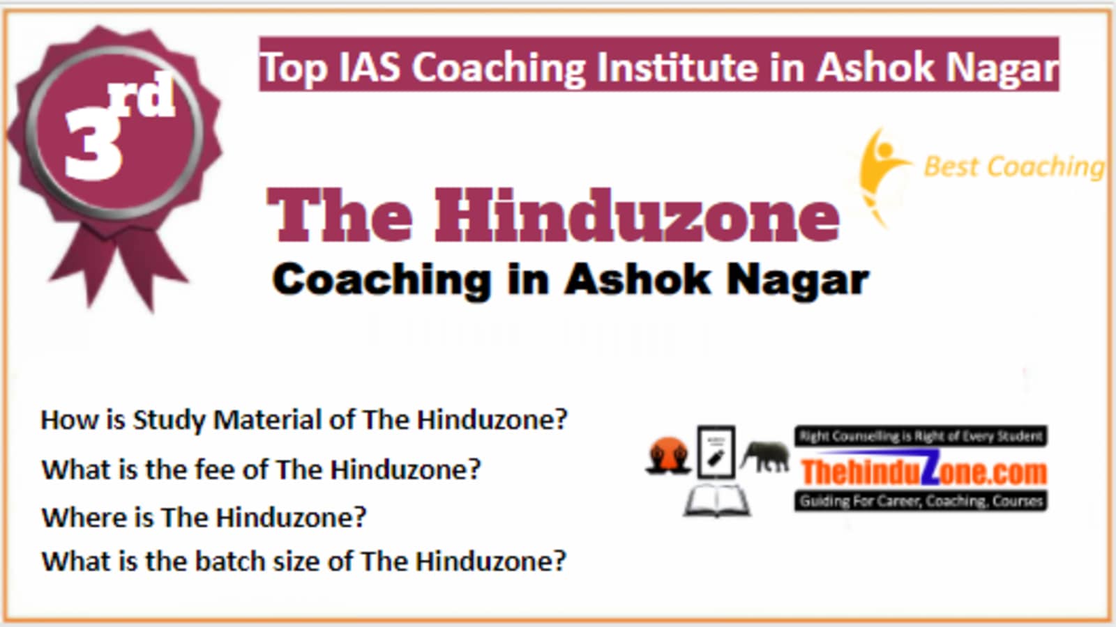 Rank 3 Best IAS Coaching in Ashok Nagar