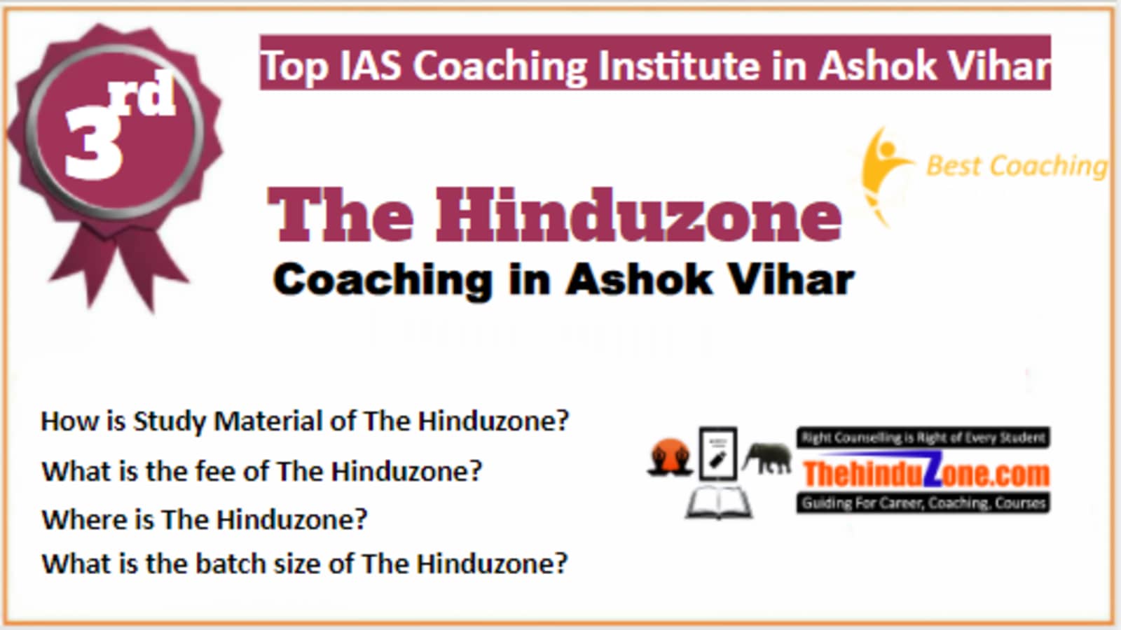 Rank 3 Best IAS Coaching in Ashok Vihar
