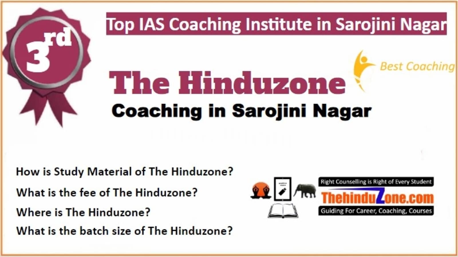 Rank 3 Best IAS Coaching in Sarojini Nagar