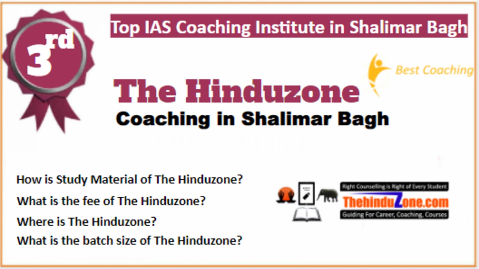 Rank 3 Best IAS Coaching in Shalimar Bagh