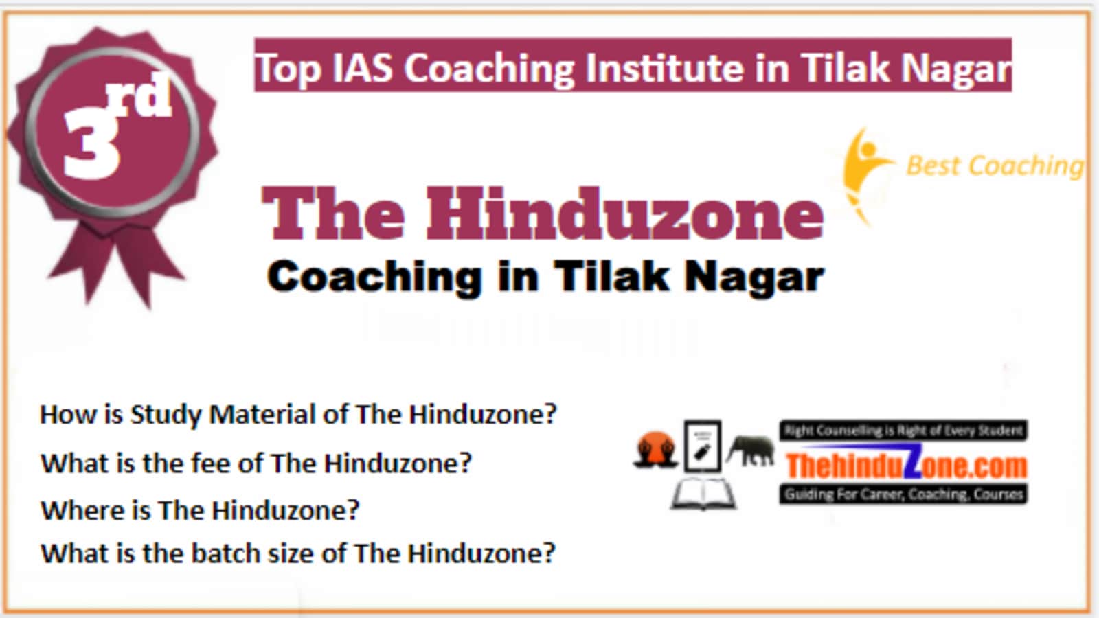 Rank 3 Best IAS Coaching in Tilak Nagar