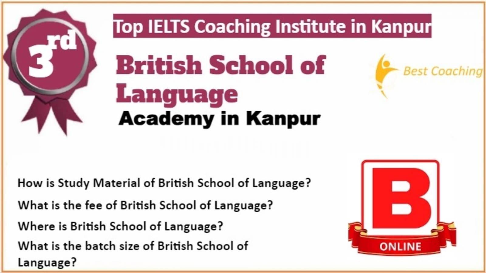 Rank 3 Best IELTS Coaching in Kanpur