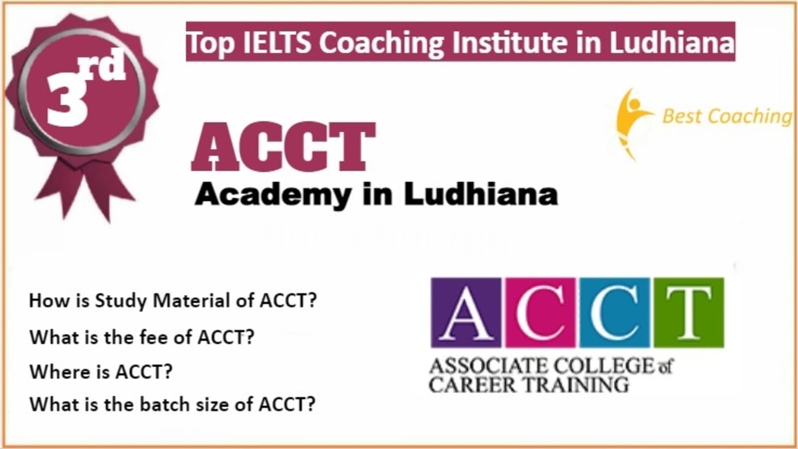 Rank 3 Best IELTS Coaching in Ludhiana