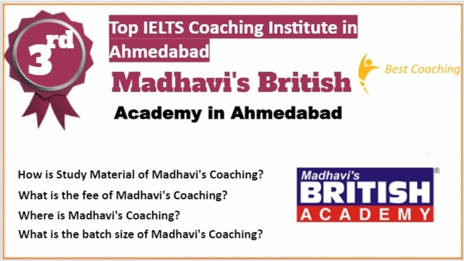 Rank 3 Top IELTS Coaching in Ahmedabad