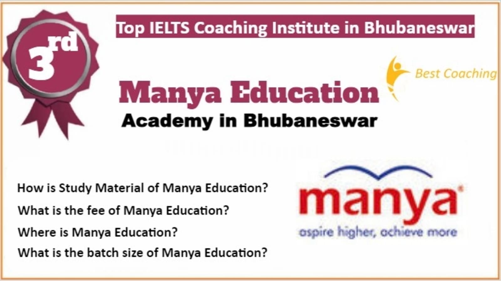 Rank 3 Top IELTS Coaching in Bhubaneswar