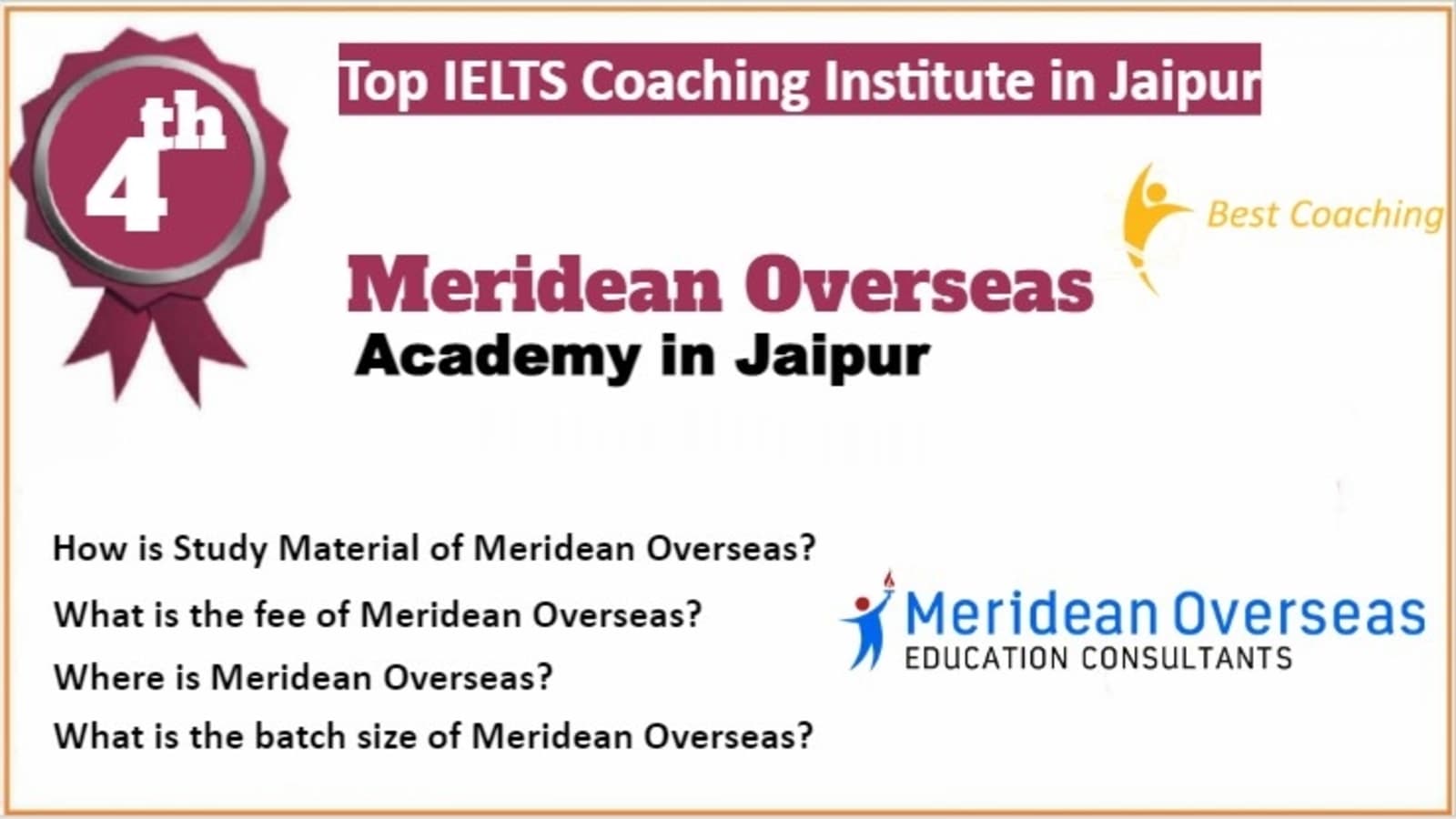 Rank 4 Best IELTS Coaching in Jaipur