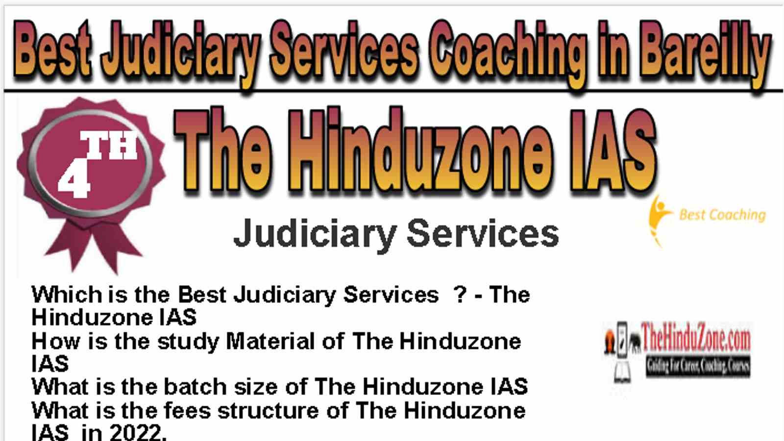 Rank 4 Best Judiciary Services Coaching in Bareilly