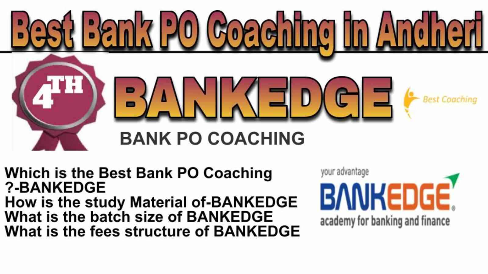 Rank 4 Top Bank PO Coaching in Andheri