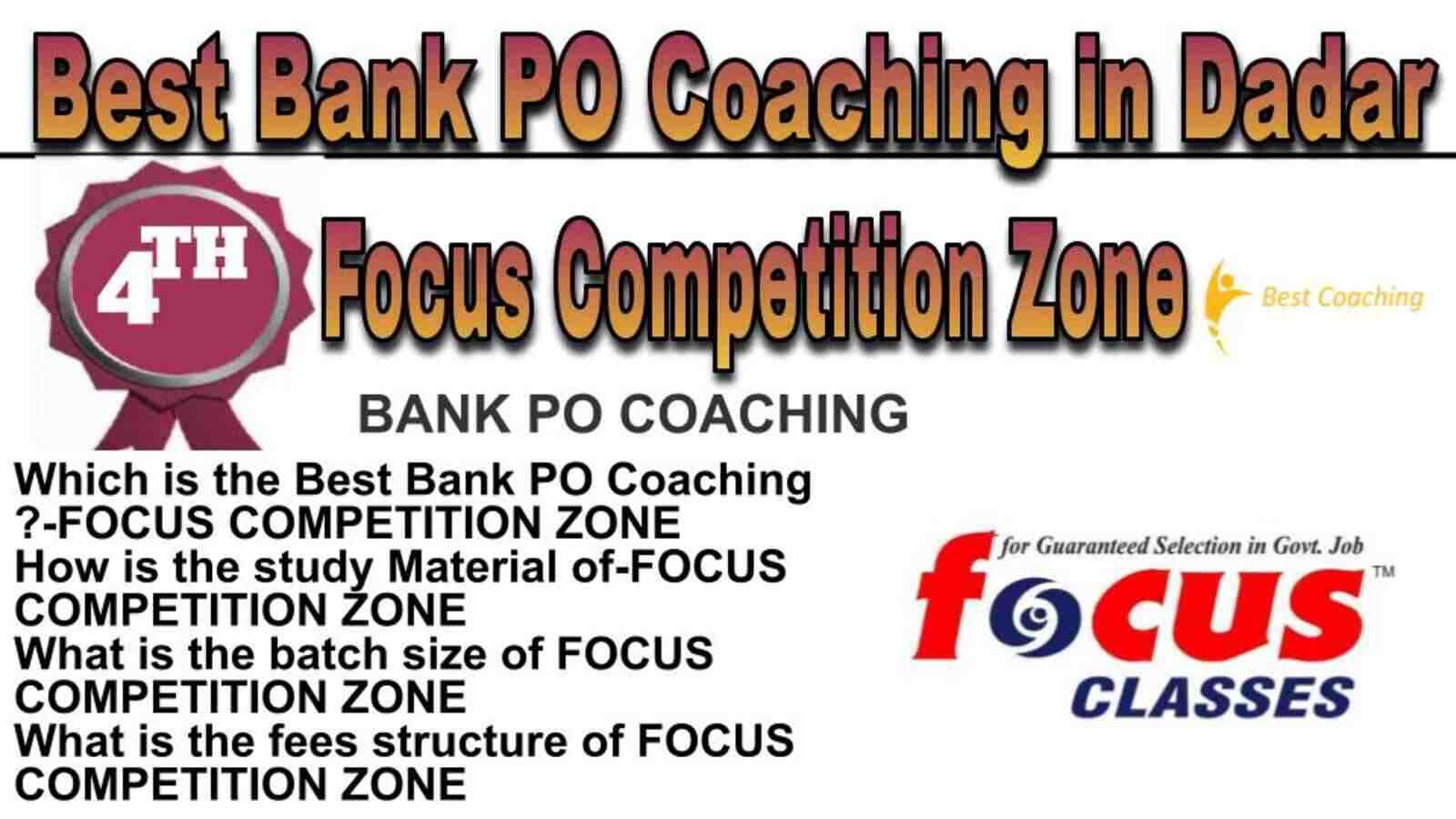Rank 4 Top Bank PO Coaching in Dadar