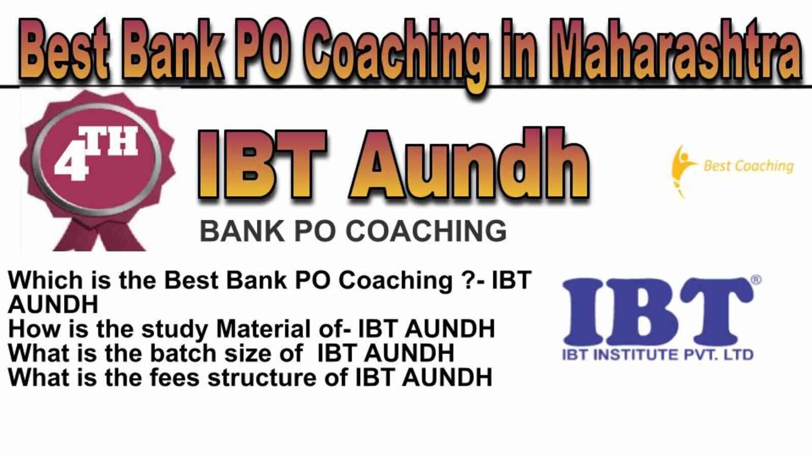 Rank 4 Top Bank PO Coaching in Maharashtra