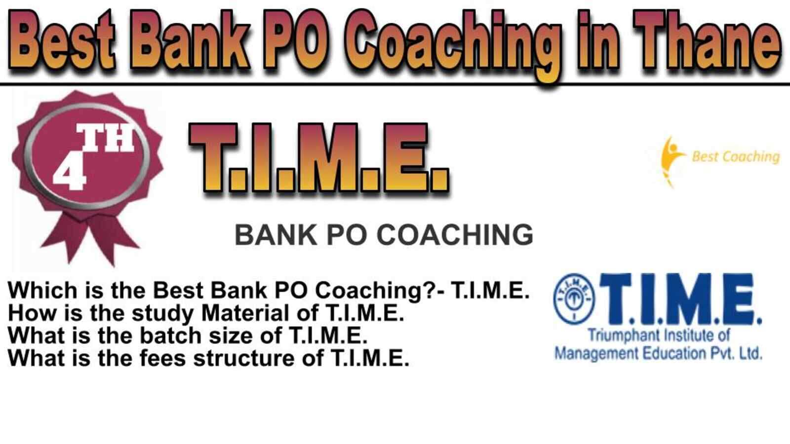 Rank 4 Top Bank PO Coaching in Thane