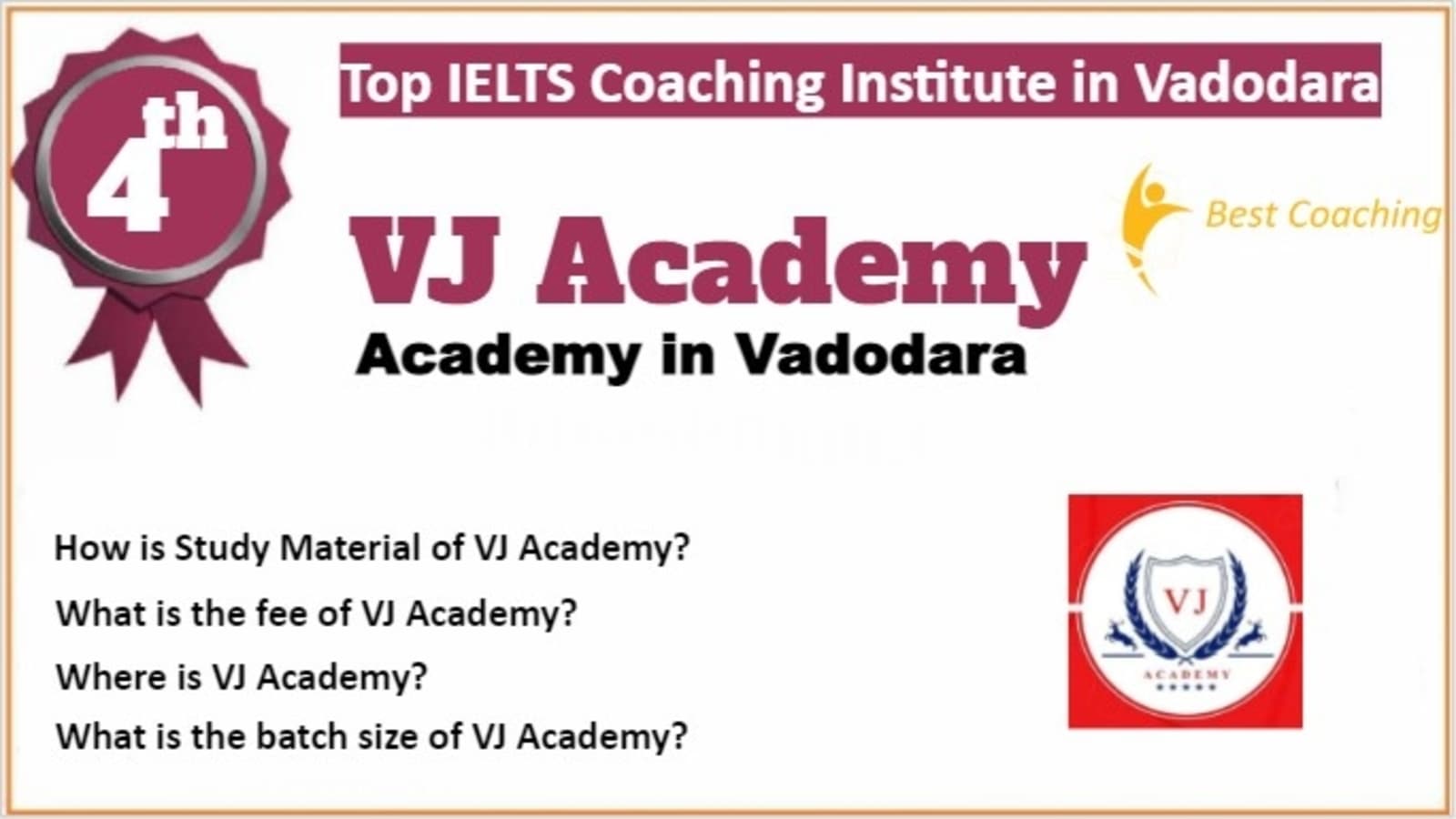 Rank 4 Top IELTS Coaching in Vadodara