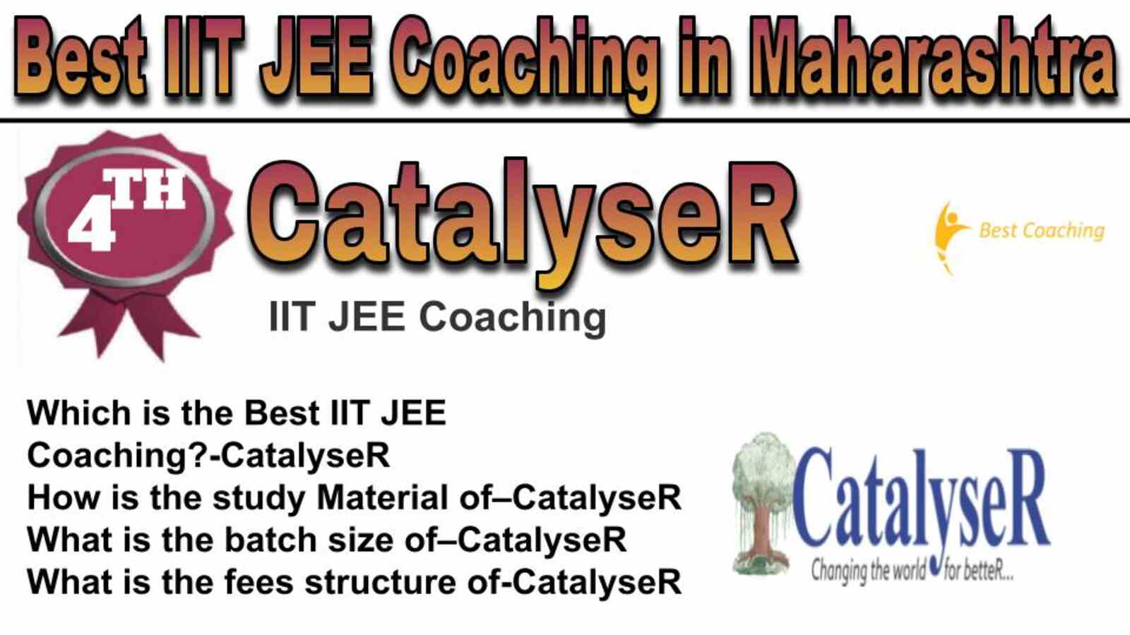 Rank 4 best IIT JEE coaching in Maharashtra