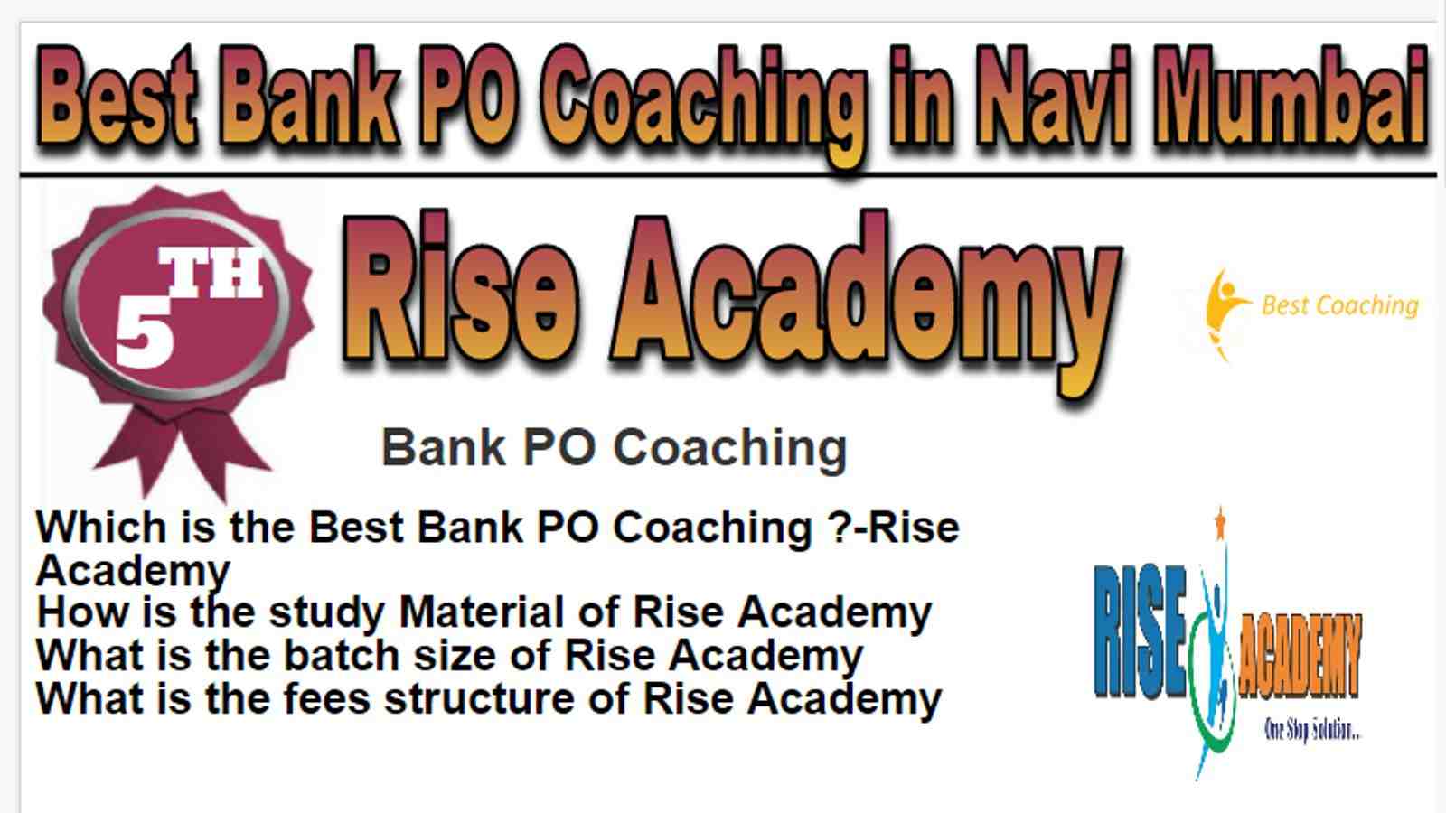 Rank 5 Top Bank PO Coaching in Navi Mumbai