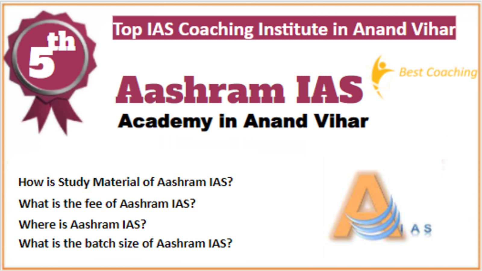 Rank 5 Best IAS Coaching in Anand Vihar