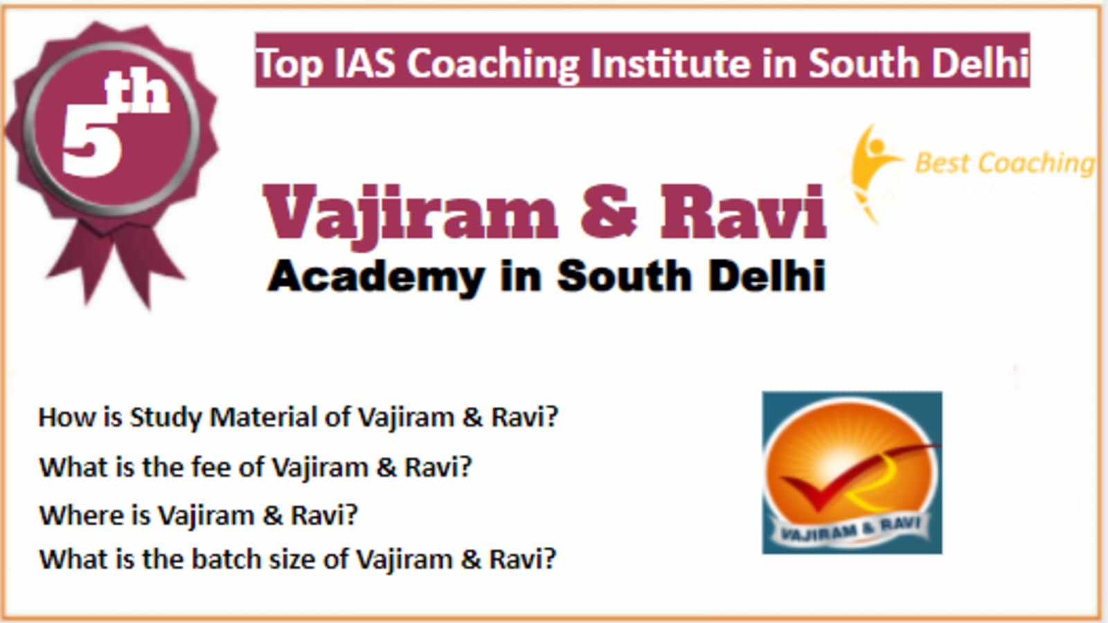 Rank 5 Best IAS Coaching in South Delhi