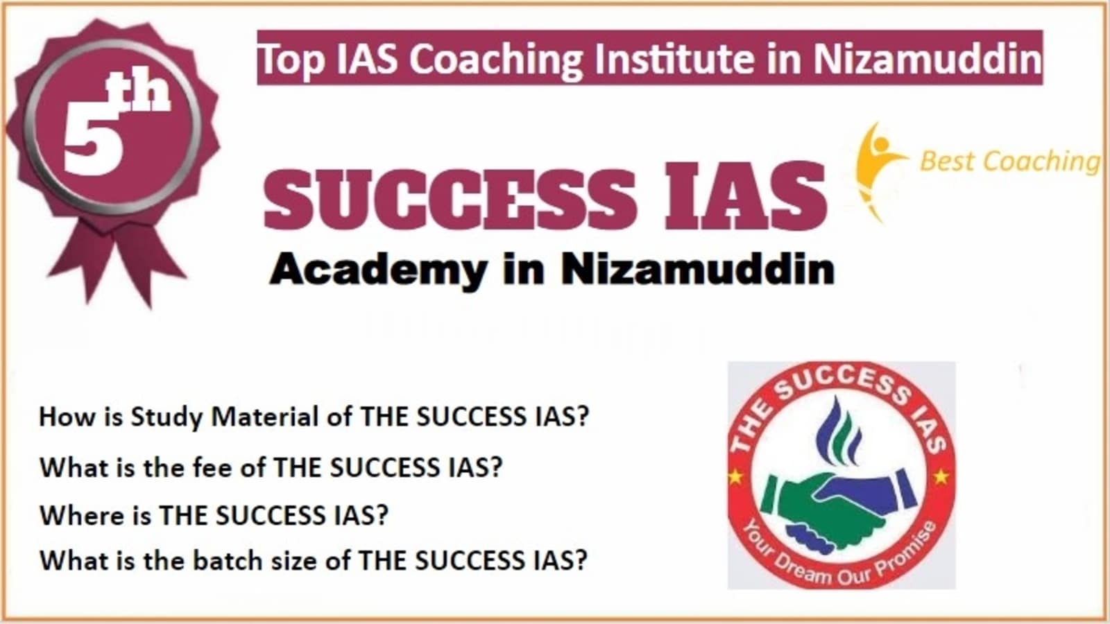 Rank 5 Best IAS Coaching in Nizamuddin