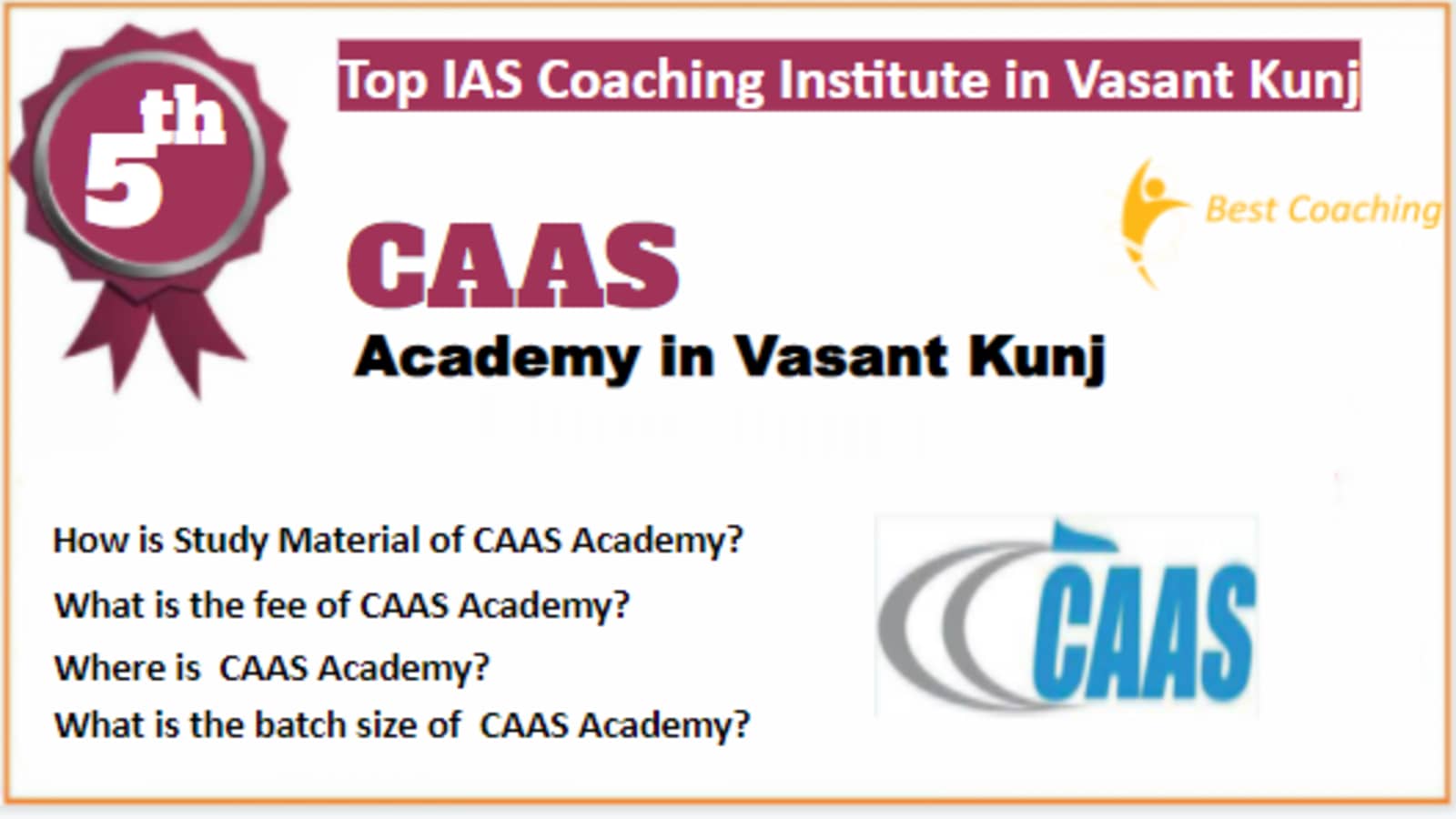 Rank 5 Best IAS Coaching in Vasant Kunj