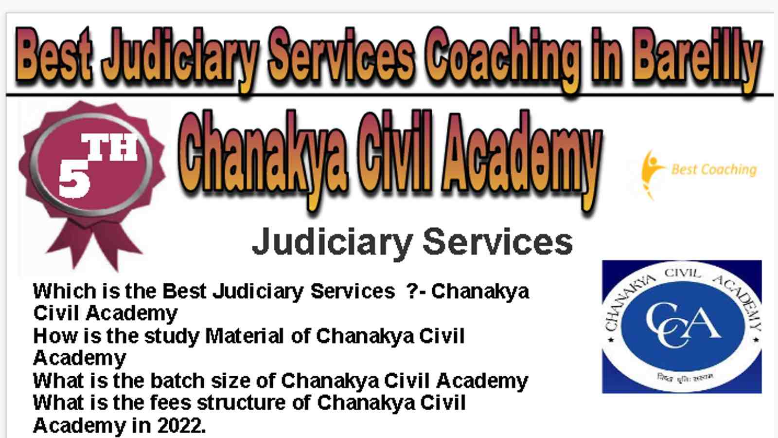 Rank 5 Best Judiciary Services Coaching in Bareilly