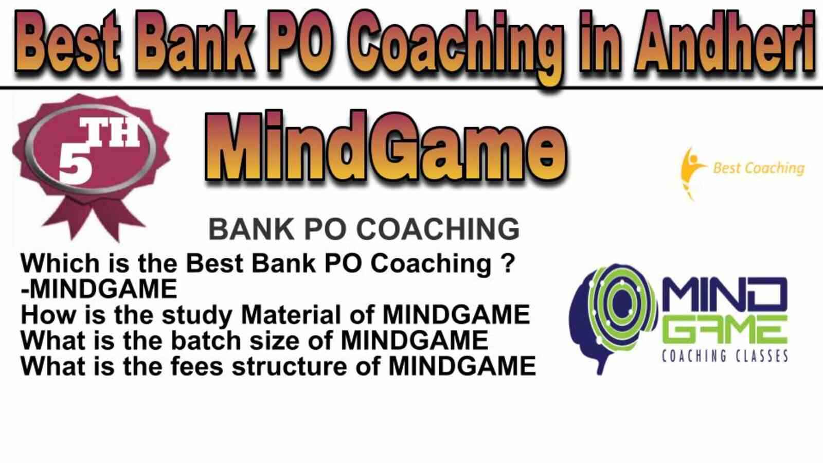 Rank 5 Top Bank PO Coaching in Andheri