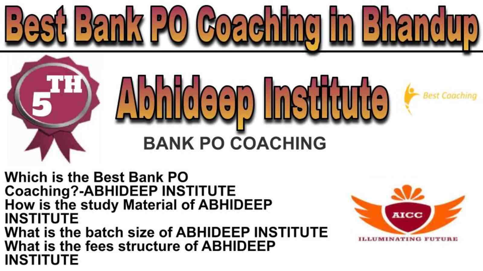 Rank 5 Top Bank PO Coaching in Bhandup