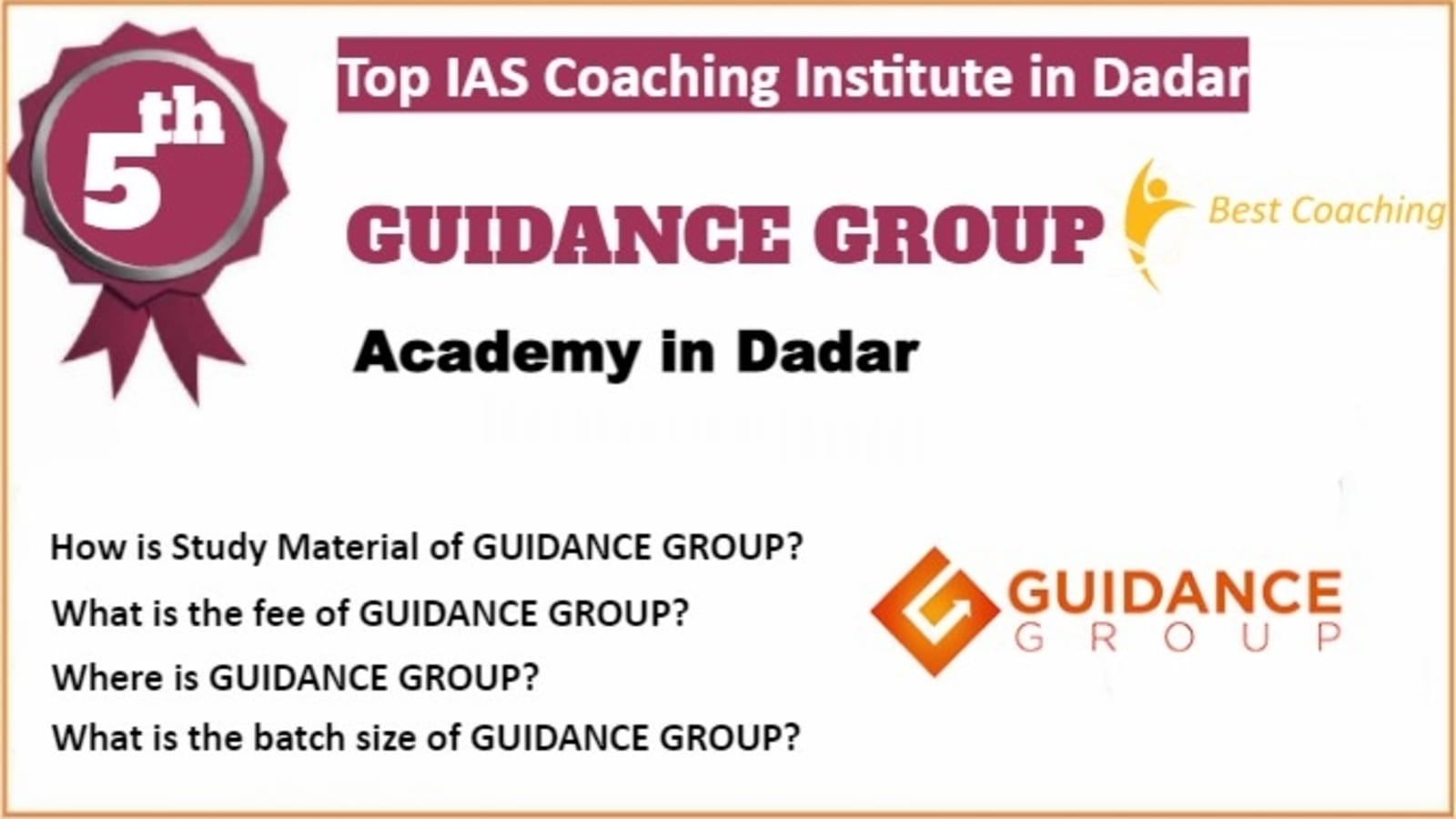 Rank 5 Top IAS Coaching in Dadar