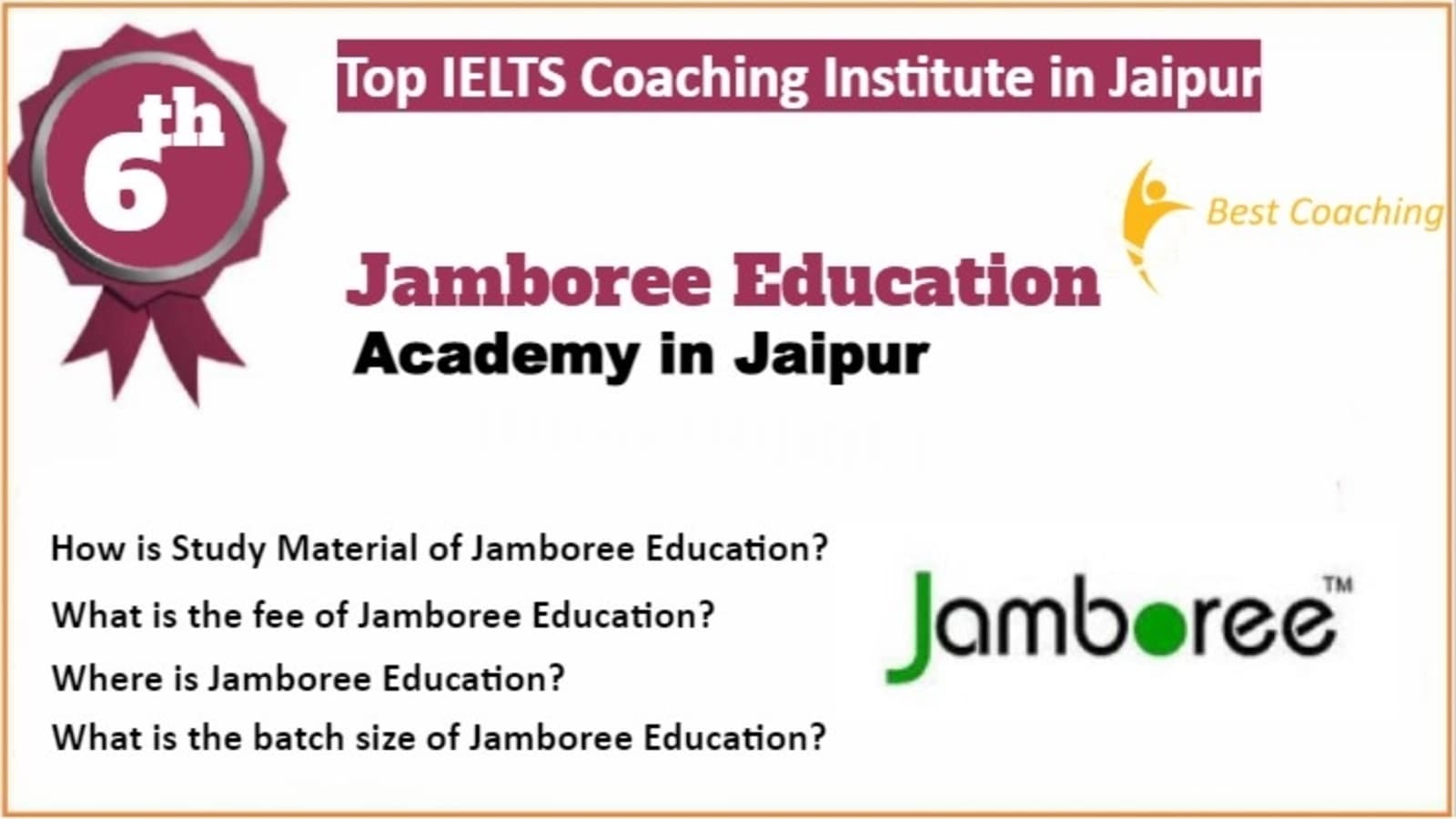 Rank 6 Best IELTS Coaching in Jaipur