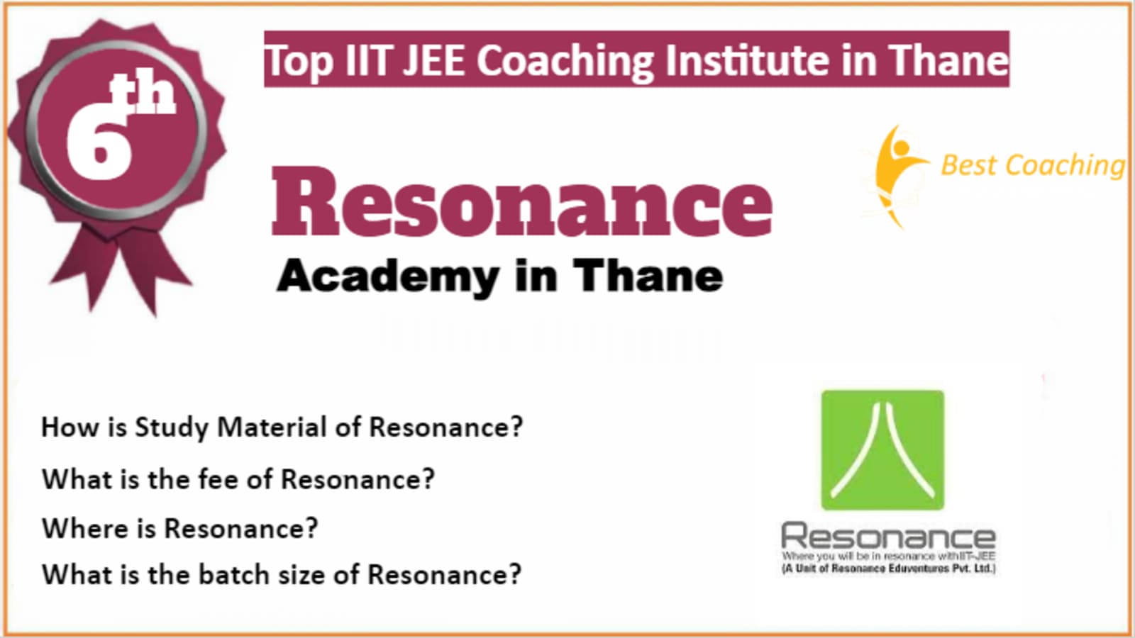Rank 6 Best IIT JEE Coaching in Thane