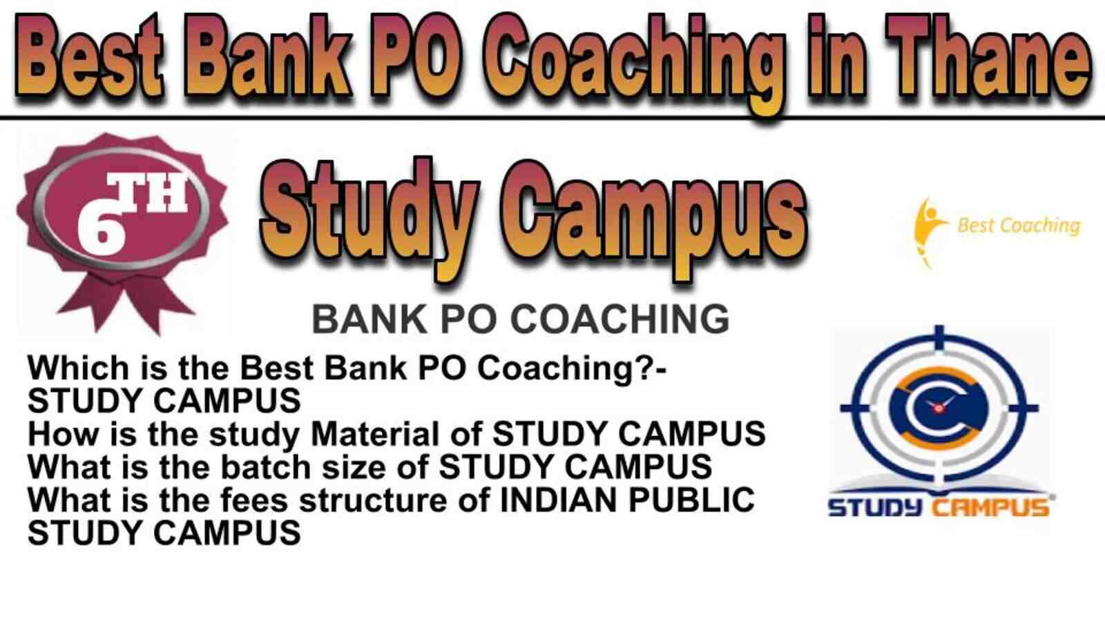 Rank 6 Top Bank PO Coaching in Thane