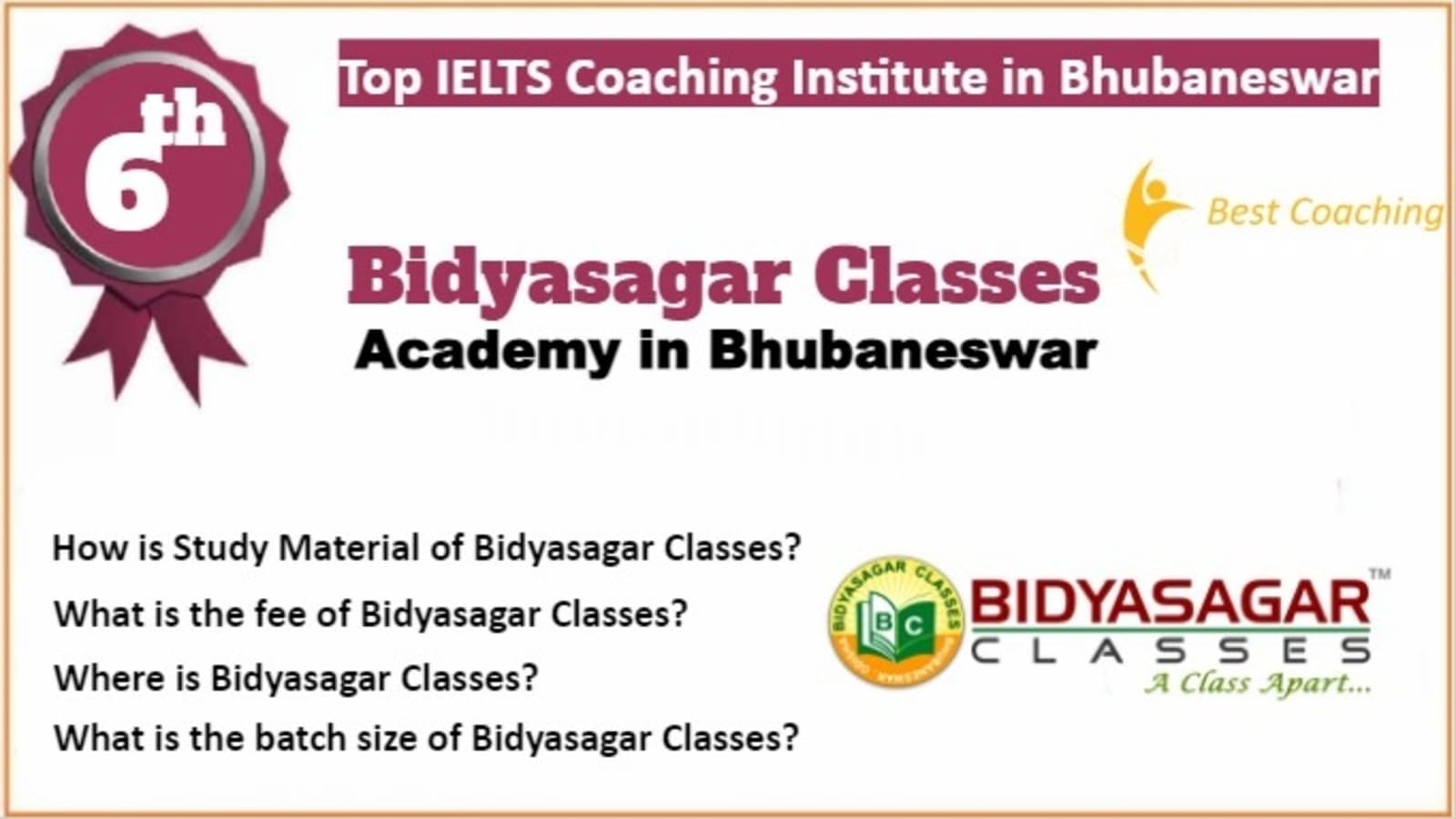 Rank 6 Top IELTS Coaching in Bhubaneswar