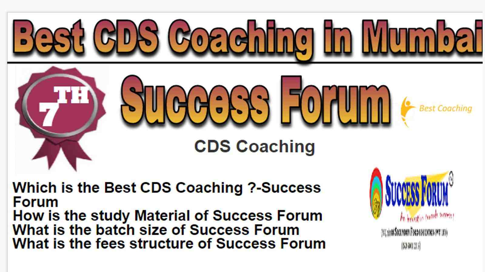 Rank 7 Top CDS Coaching in Mumbai