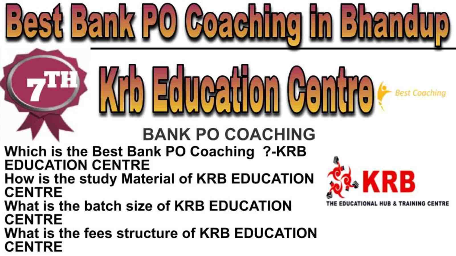 Rank 7 Top Bank PO Coaching in Bhandup