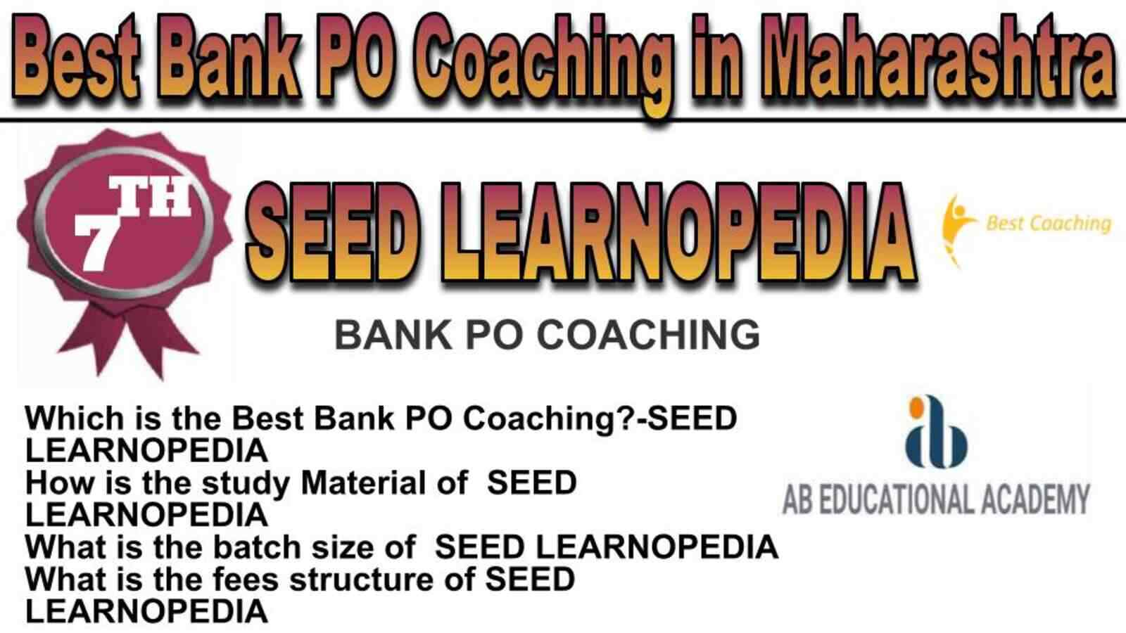 Rank 7 Top Bank PO Coaching in Maharashtra