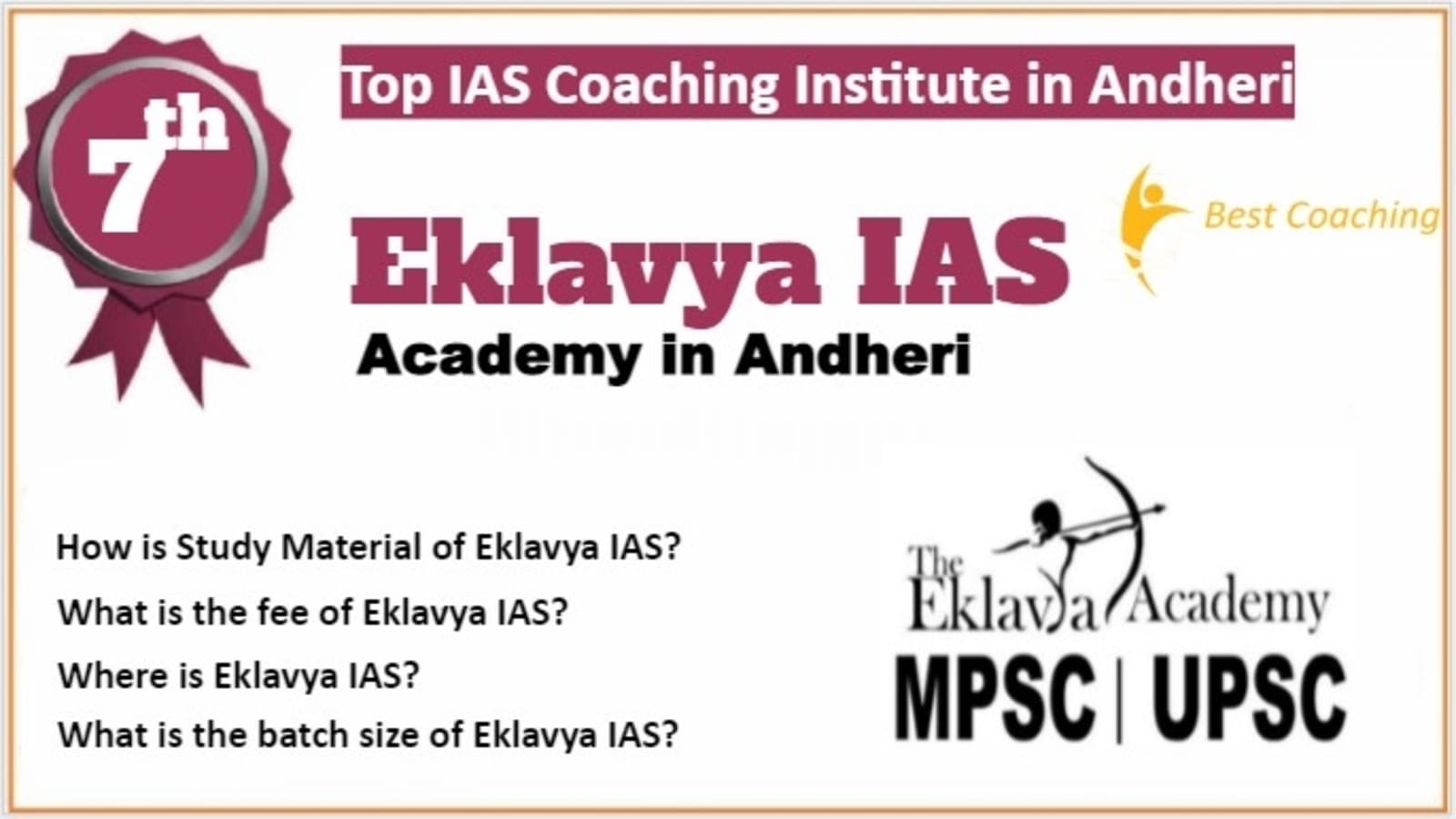 Rank 7 Top IAS Coaching in Andheri