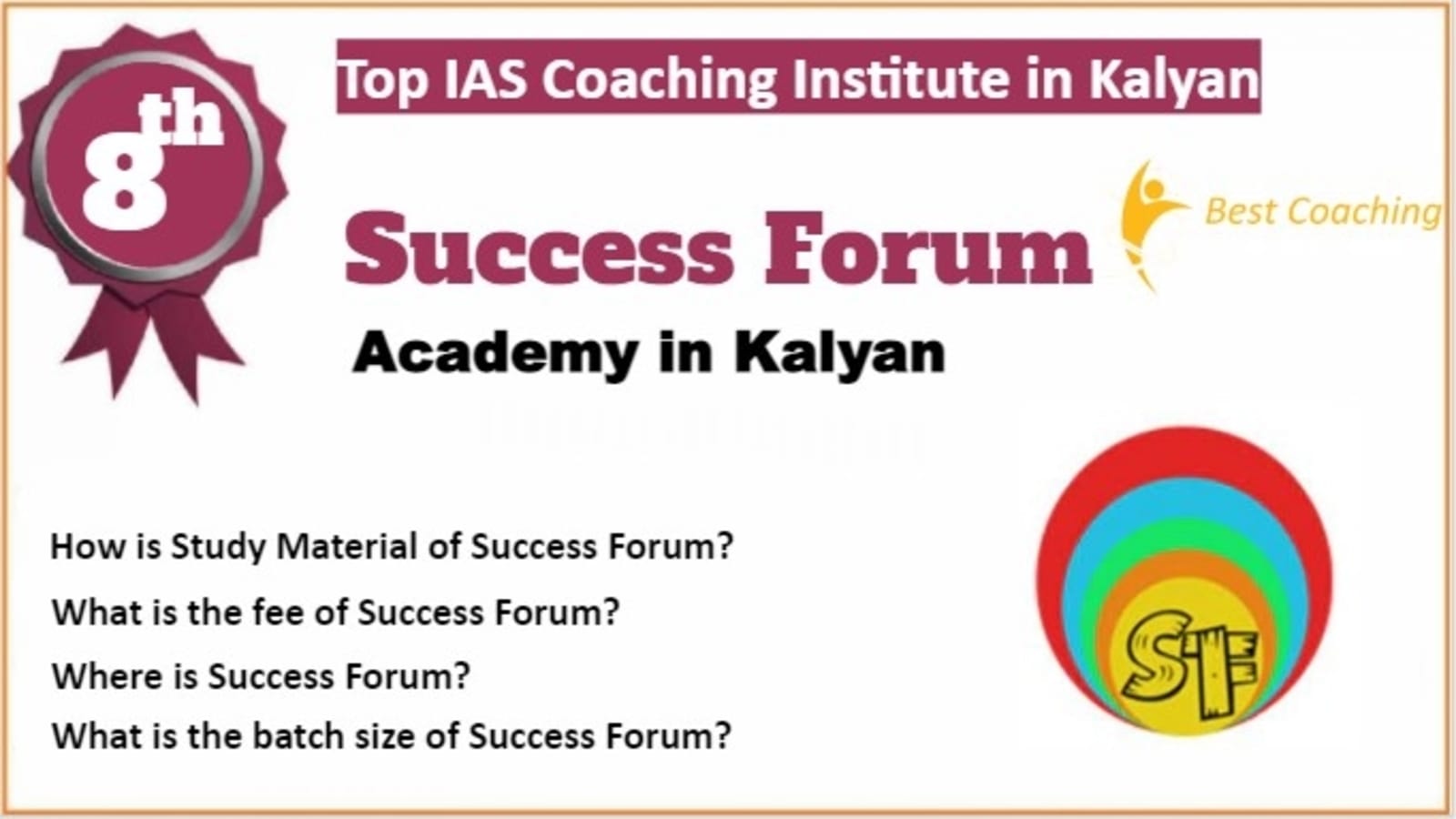 Rank 8 Top IAS Coaching in Kalyan