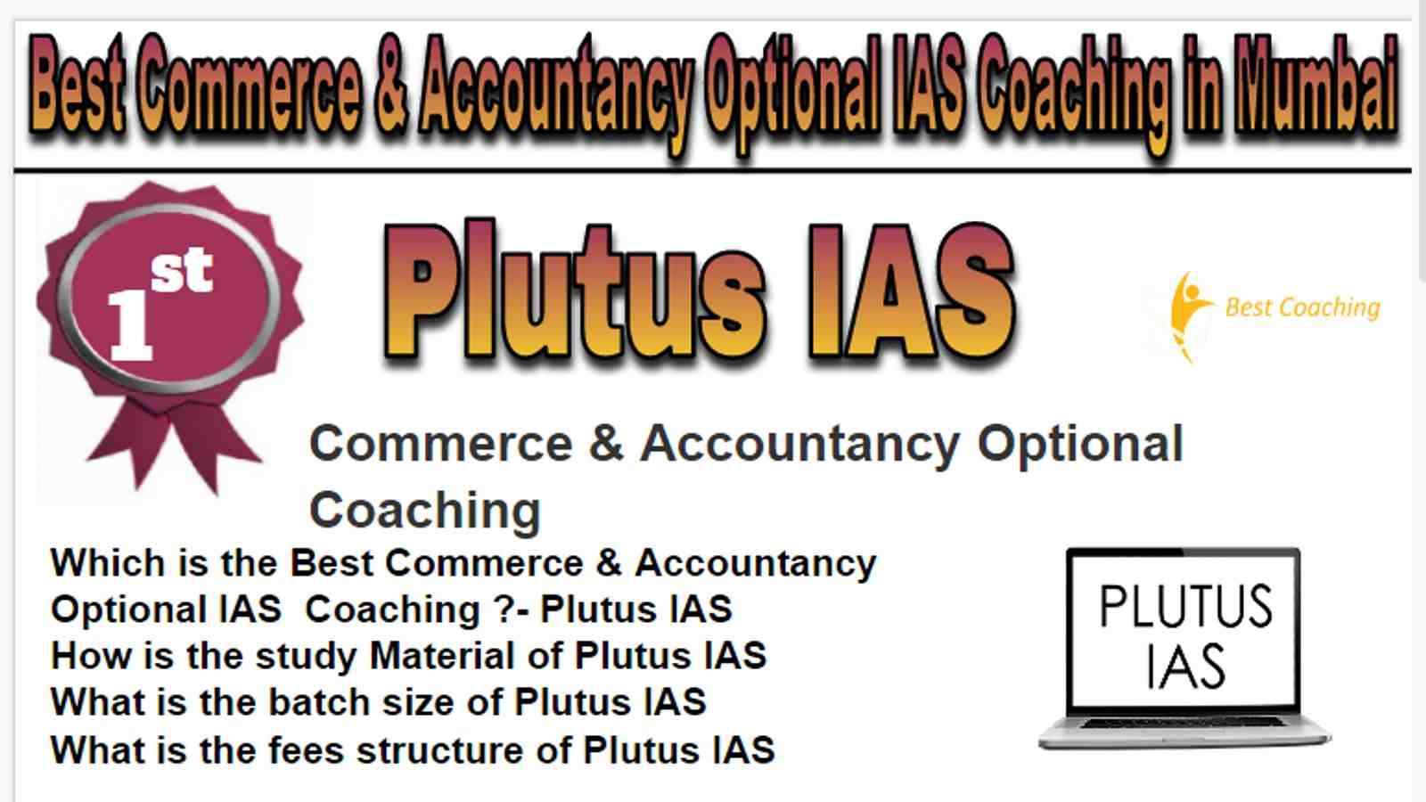 Rank 1 Best Commerce & Accountancy Optional IAS Coaching in Mumbai