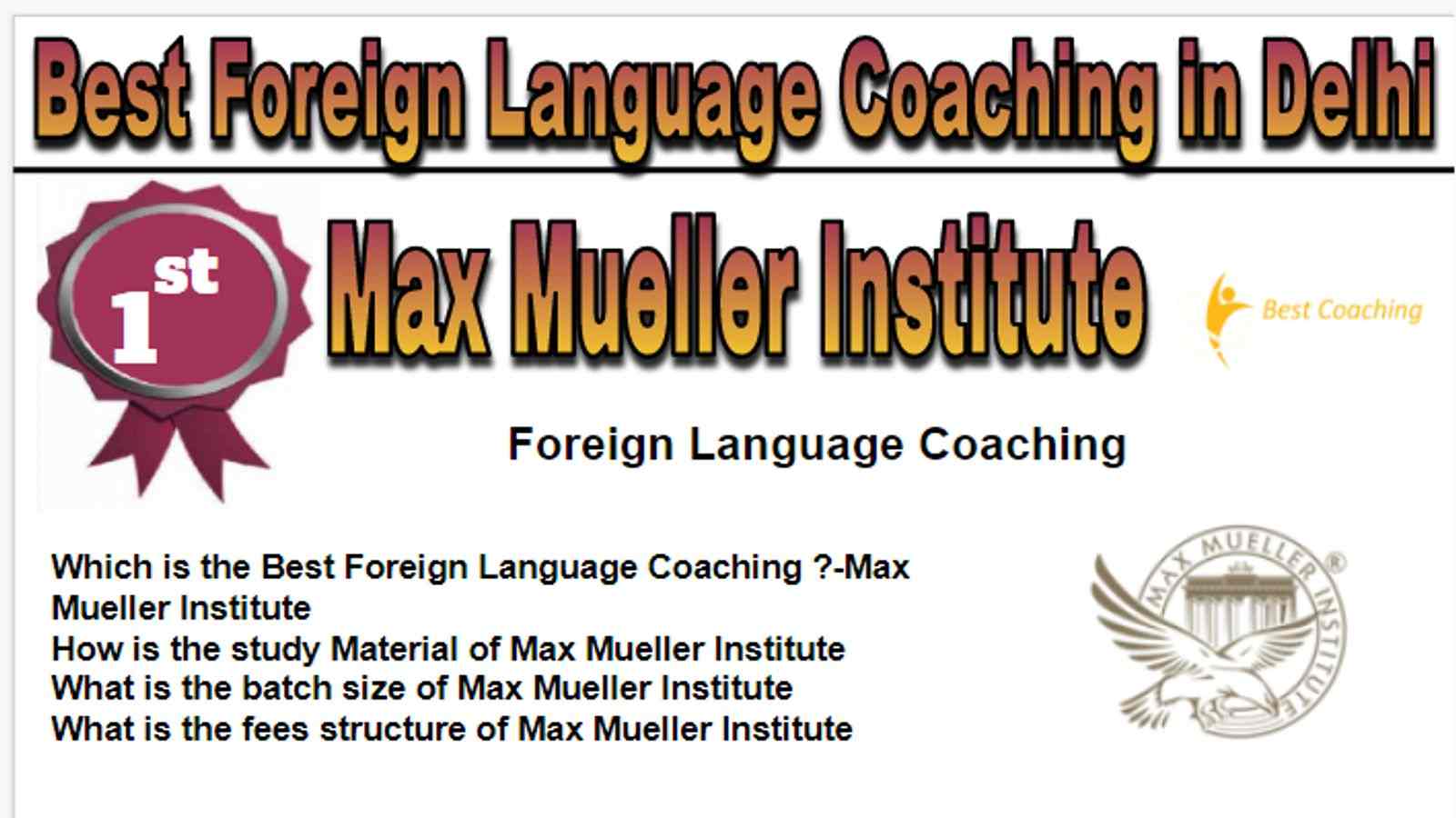 Rank 1 Best Foreign Language Coaching in Delhi