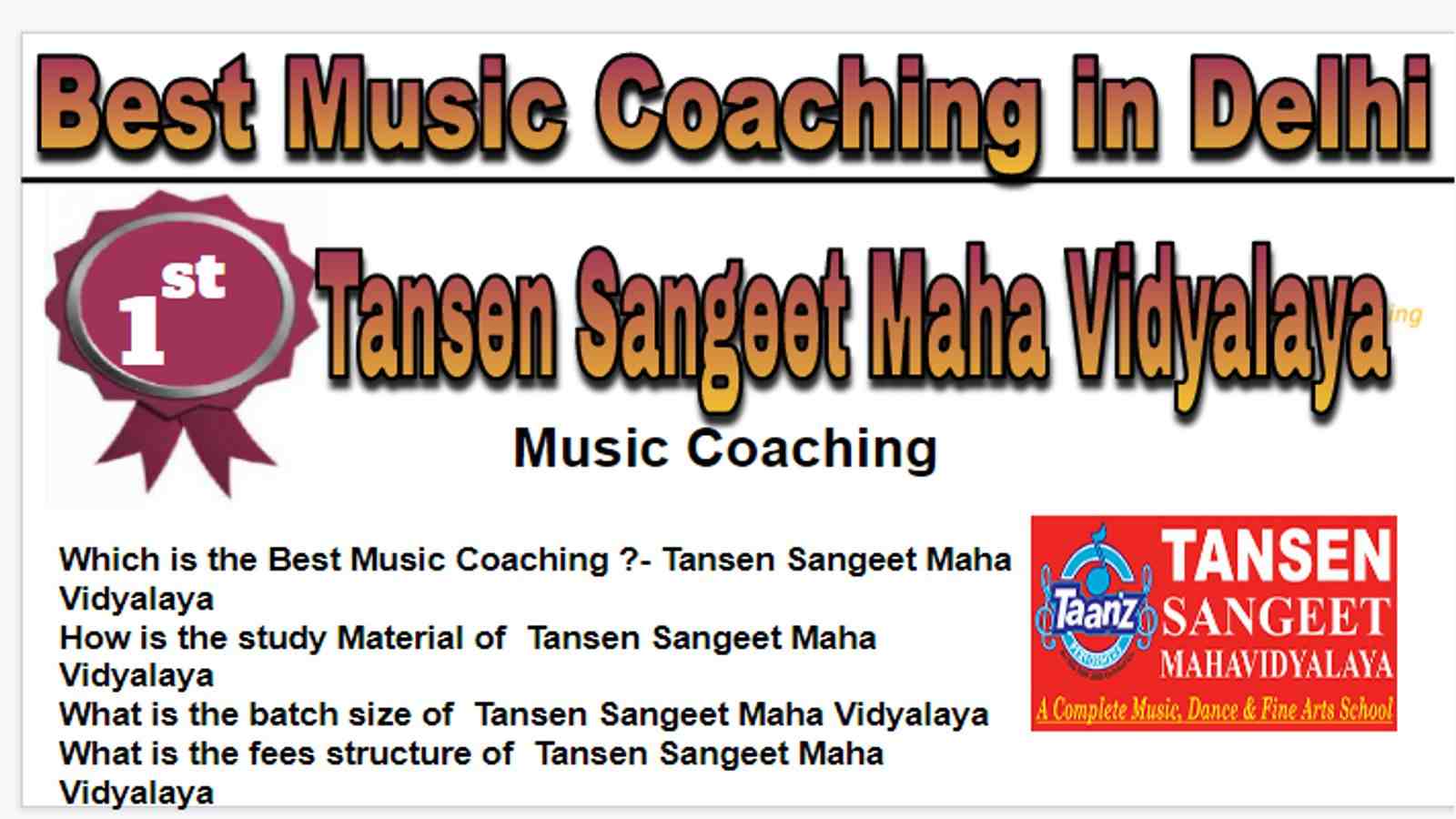 Rank 1 Best Music Coaching in Delhi