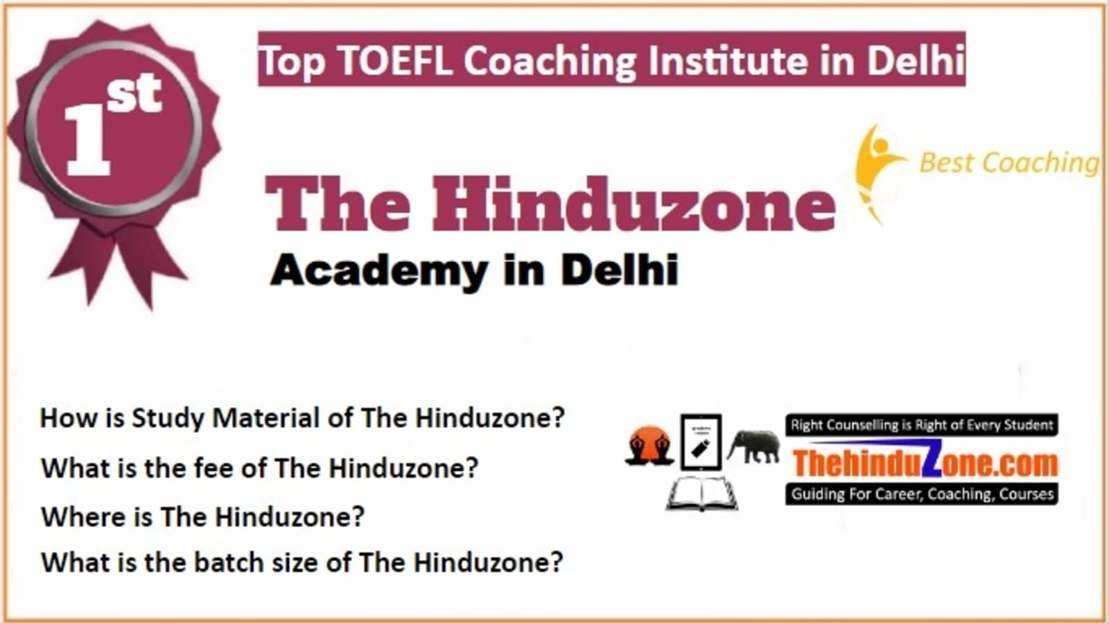The Hinduzone TOEFL Coaching in Delhi. Rank 1st TOEFL Coaching in Delhi. 1st Top TOEFL Coaching in Delhi. Best TOEFL Coaching in Delhi Rank 1. Rank 1 Best TOEFL Coaching in Delhi