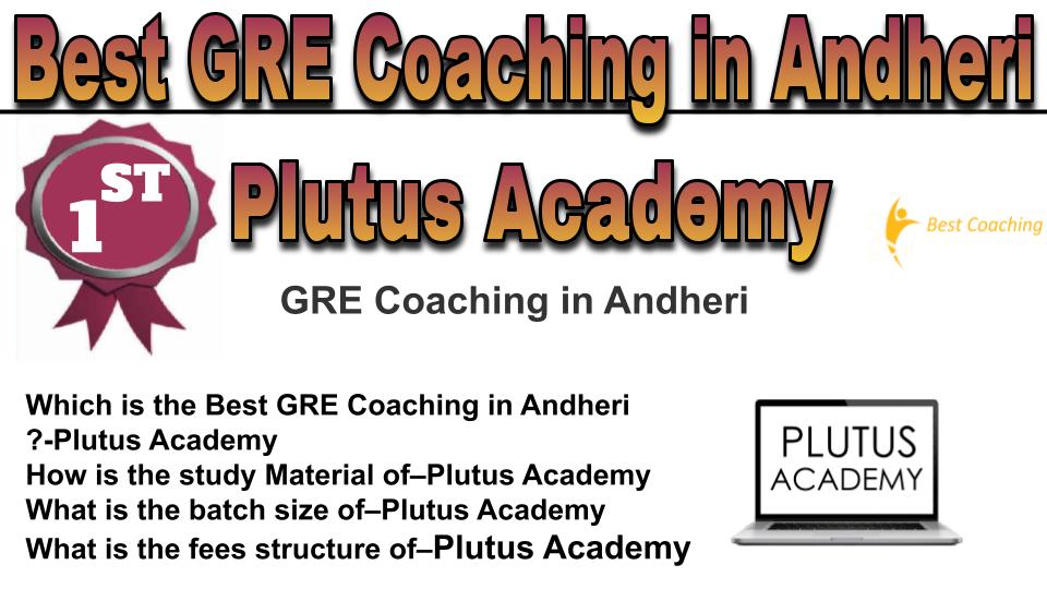 Rank 1 best GRE coaching in Andheri
